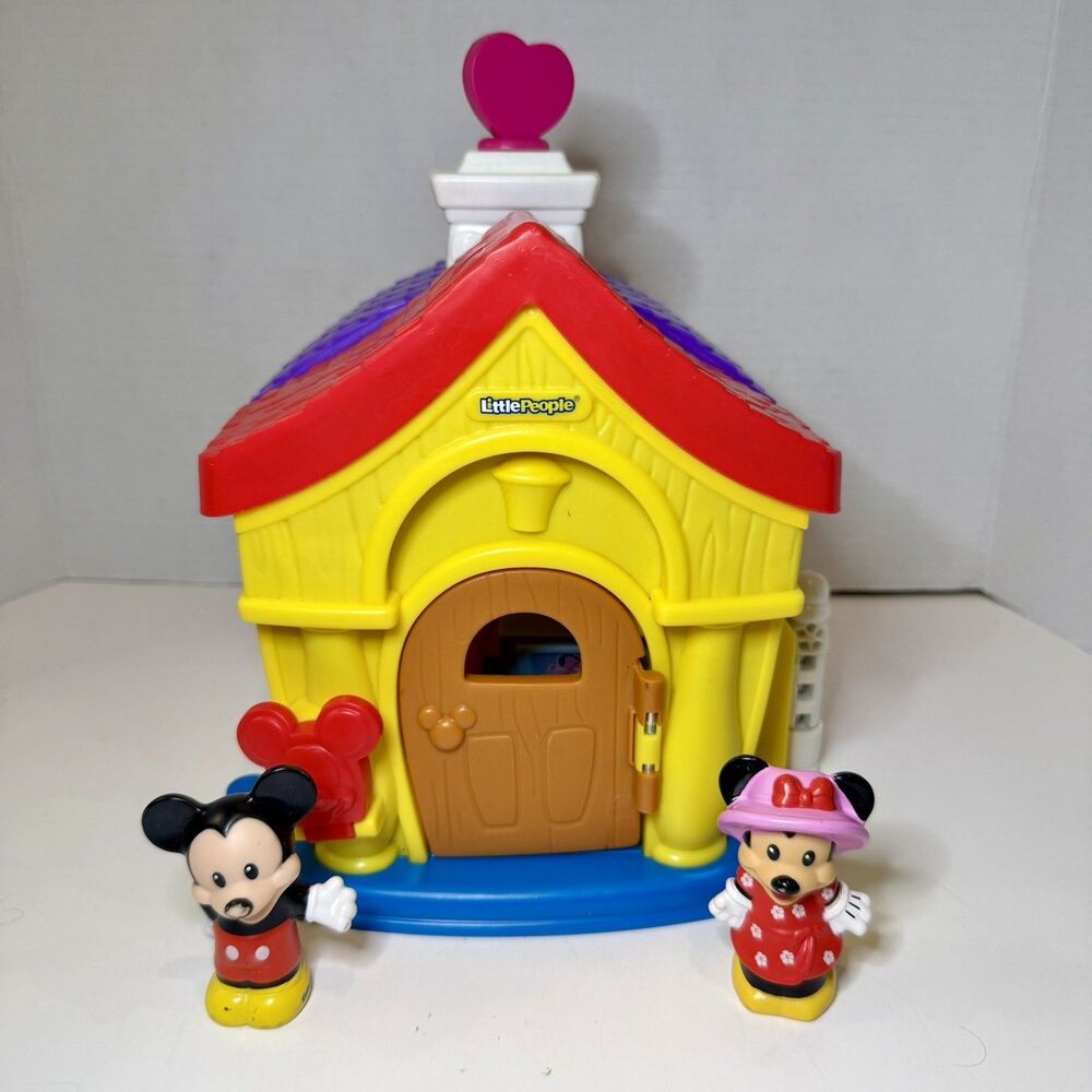 Fisher Price Little People Magic of Disney Mickey Minnie House Playset Figures